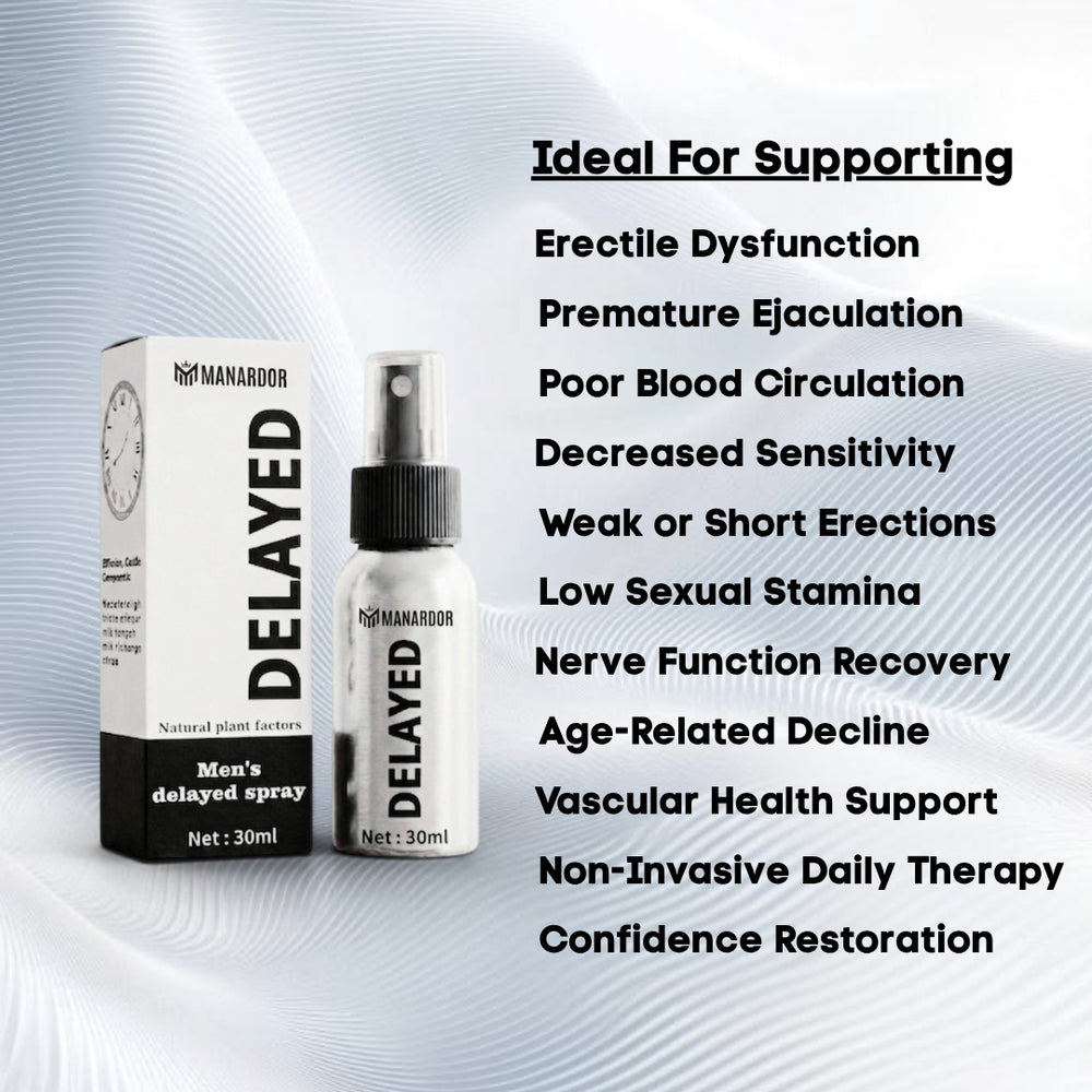 Control spray box and 30 ml pump bottle with benefit text layout