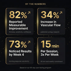 Statistics graphic with percentage results and session timing