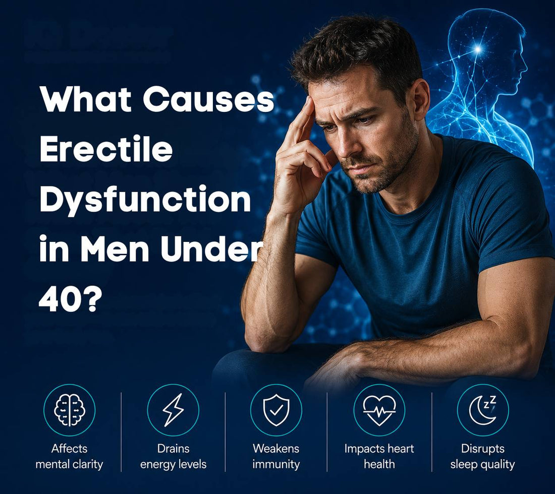 what causes ED in men under 40