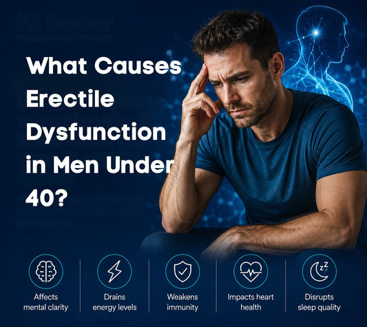 what causes ED in men under 40