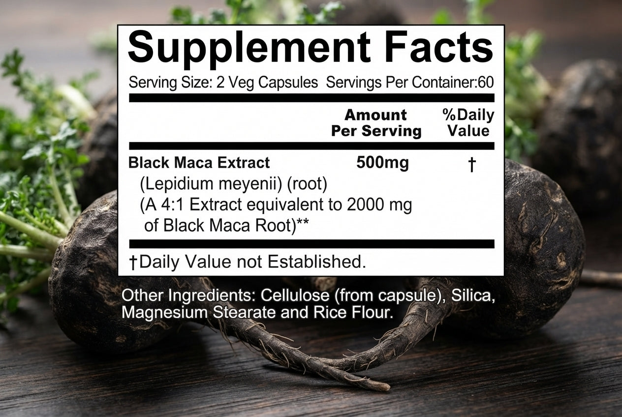 Ardor Black Maca Pro men's testosterone supplement
