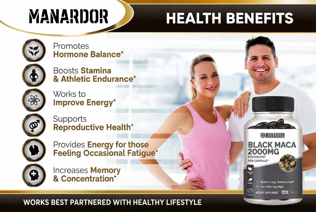 Ardor Black Maca Pro natural testosterone booster highlight