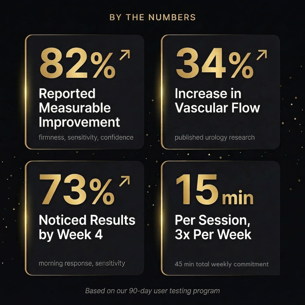 Statistics graphic with percentage results and session timing
